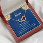 Bestie - Because of You Interlocking Hearts Necklace