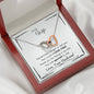 Lurve™ Wife - I Love You, Special Interlocking Hearts Necklace Mahogany