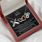 Lurve™ Mom - You Are Irreplaceable, Mechanic Interlocking Hearts Necklace