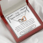 Lurve™ Future Mother In Law - Your Daughter, Whole Heart Interlocking Hearts Necklace