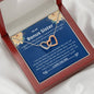 Bonus Sister - Everything, Amazing, Wnderful Interlocking Hearts Necklace Mahogany