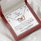 Lurve™ Wife - Most Beautiful Thing Interlocking Hearts Necklace Mahogany