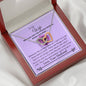 Lurve™ Wife - Promise Necklace Interlocking Hearts Necklace Mahogany