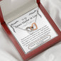 Lurve™ Future Mother In Law - First Breath, Cherish Your Son Interlocking Hearts Necklace