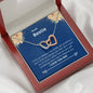 Bestie - Deserve The World Interlocking Hearts Necklace