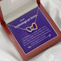 Unbiological Sister - There for Me Interlocking Hearts Necklace