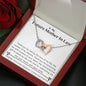 Future Mother In Law - Raising Love of My Life Interlocking Hearts Necklace Mahogany Only
