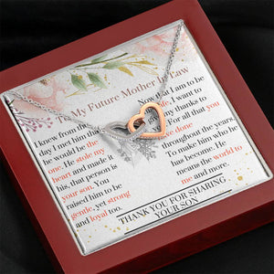 Future Mother In Law - Stole My Heart Interlocking Hearts Necklace