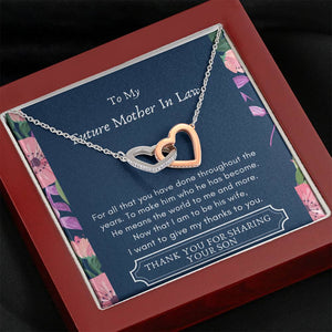 Future Mother In Law - Mean The World Interlocking Hearts Necklace