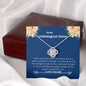 Unbiological Sister - Believe, Strength, Unconditional Support Love Knot Necklace