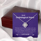 Unbiological Sister - Greatest Friend, Unmeasureable Love Knot Necklace