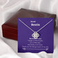 Bestie - Because of You Love Knot Necklace