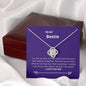 Bestie - Rock, Piece, Holds Together Love Knot Necklace