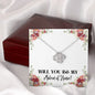 Lurve™ Will You Be My Matron of Honor Love Knot Necklace