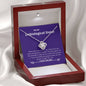Unbiological Sister - Believe, Strength, Unconditional Support Love Knot Necklace