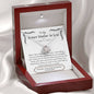 Lurve™ Future Mother In Law - Incredible Man, Lucky To Have You Love Knot Necklace