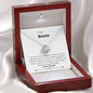 Bestie - Greatest Friend, Unmeasureable Love Knot Necklace