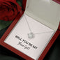 Lurve™ Will You Be My Flower Girl Love Knot Necklace