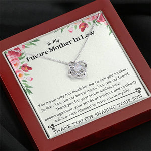 Future Mother In Law - My Bonus Mom Love Knot Necklace