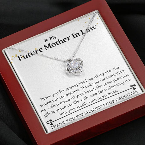 Future Mother In Law - Raising Love of My Life Love Knot Necklace