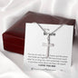 Bestie - Rock, Piece, Holds Together Cross Necklace