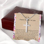 Future Mother In Law - First Breath Cross Necklace