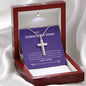 Unbiological Sister - Rock, Piece, Holds Together Cross Necklace