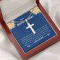 Bonus Sister - Treasure, Encouragement,Inspiration Cross Necklace