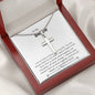 Bestie - Lucky,Cherish, Wnderful Friend Cross Necklace