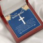 Bonus Sister - Lucky,Cherish, Wnderful Friend Cross Necklace