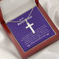 Bonus Sister - Lucky,Cherish, Wnderful Friend Cross Necklace