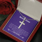 Bonus Sister - Knight in Shining Armor Cross Necklace