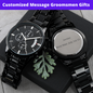 Lurve™ Customized Groomsmen Black Chronograph Watch