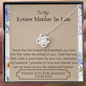 Lurve™ Future Mother In Law - First Breath, Cherish Love Knot Necklace
