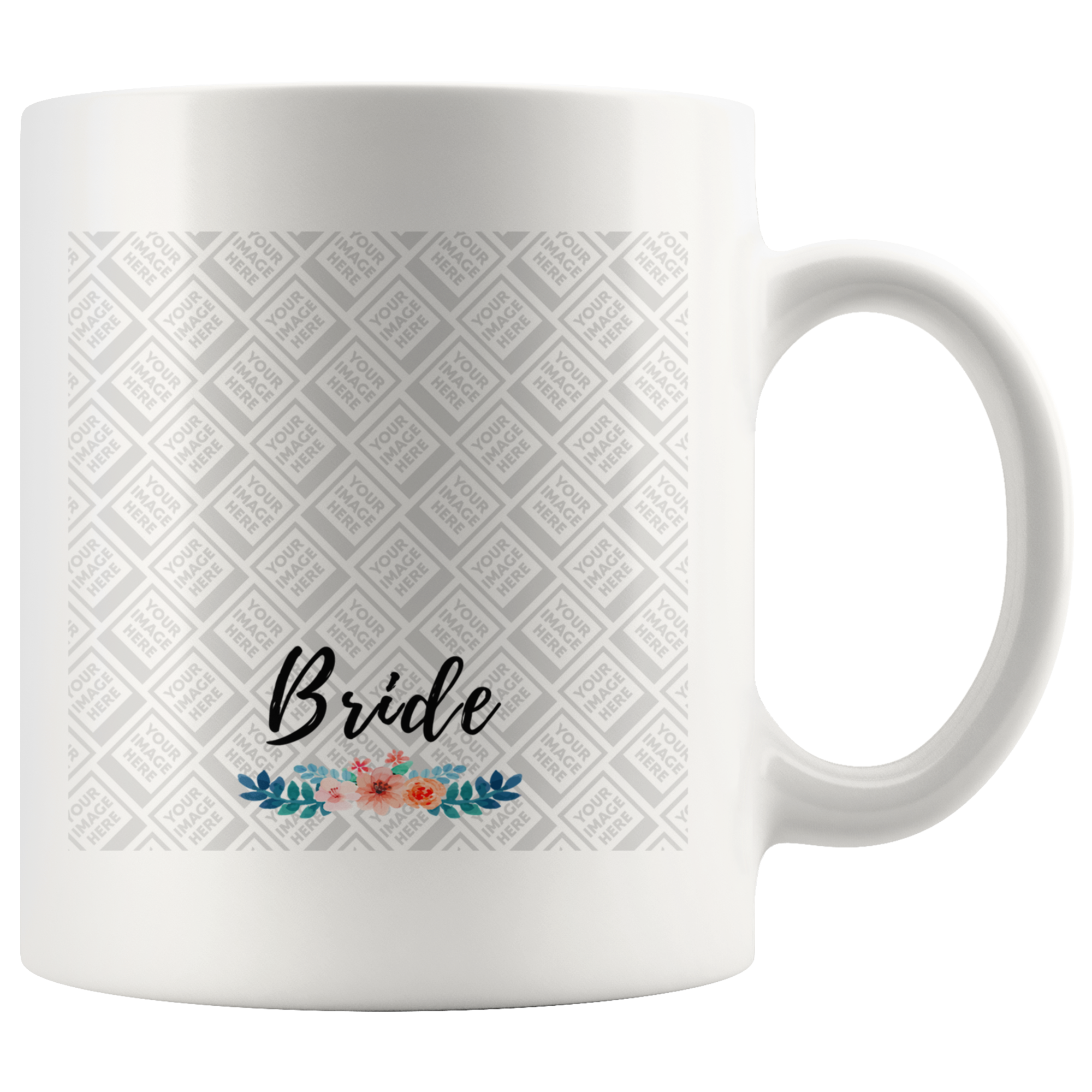 Personalised Bride Photo Mug